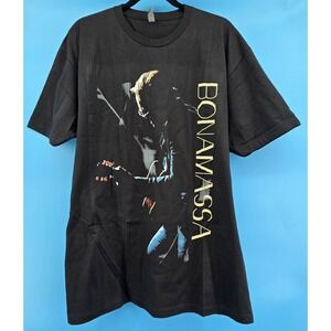 NEW Joe Bonamassa "Alive" T-Shirt‎ Adult 2XL Blues Guitarist Photo Black Unisex